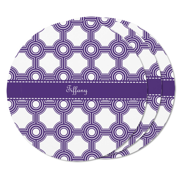 Connected Circles Round Fridge Magnet - THREE