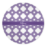 Connected Circles 5' Round Indoor Area Rug (Personalized)