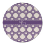 Connected Circles Round Linen Placemat (Personalized)