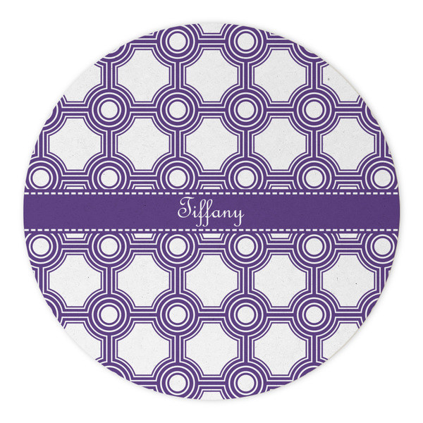 Connected Circles Round Paper Coaster - Approval