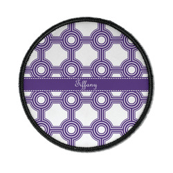 Connected Circles Iron On Round Patch w/ Name or Text