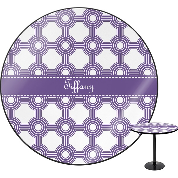 Custom Connected Circles Round Table - 24" (Personalized)