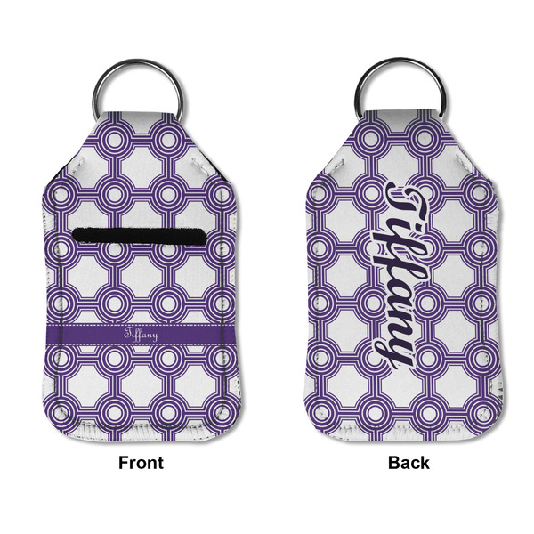 Connected Circles Sanitizer Holder Keychain - Small APPROVAL (Flat)