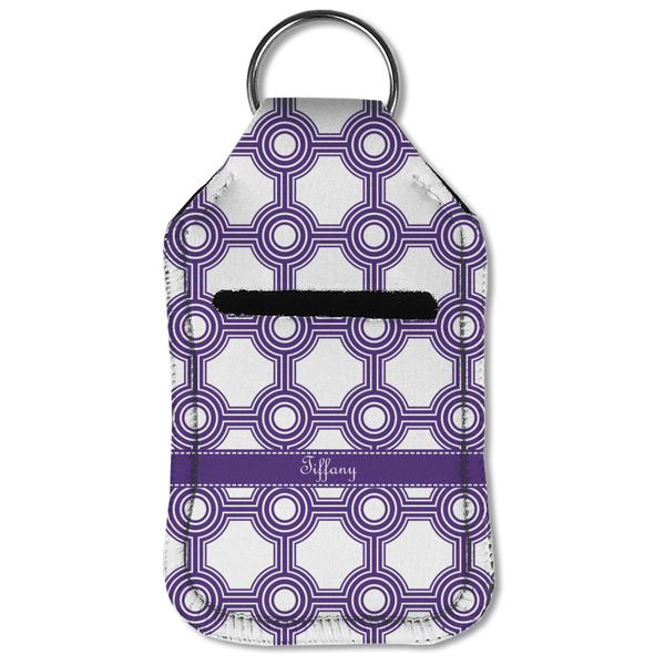 Connected Circles Sanitizer Holder Keychain - Small (Front Flat)