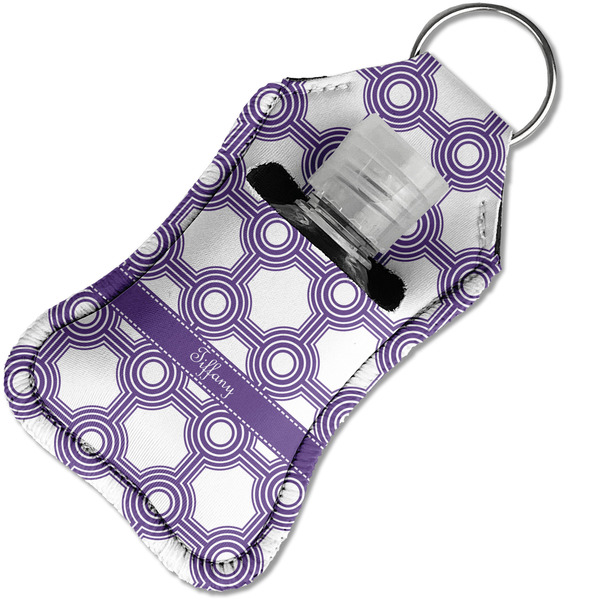 Connected Circles Sanitizer Holder Keychain - Small in Case