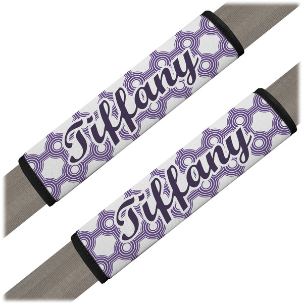Custom Connected Circles Seat Belt Covers (Set of 2) (Personalized)