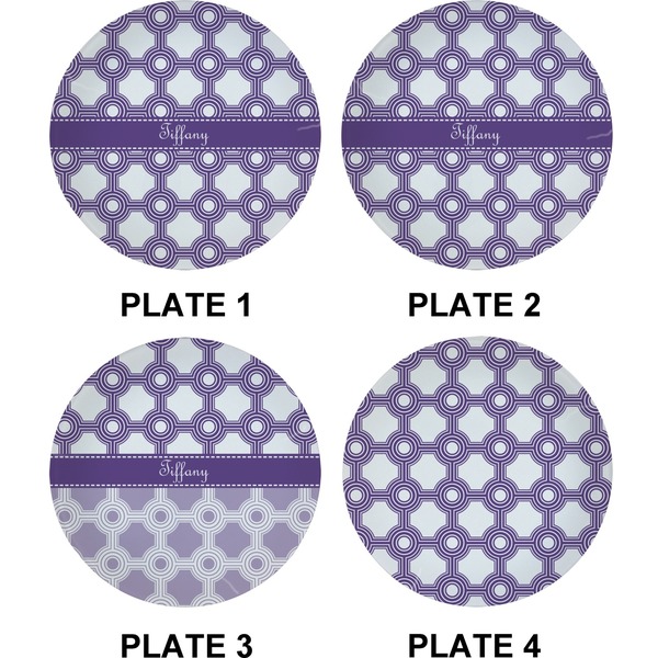 Connected Circles Set of Appetizer / Dessert Plates (Approval)