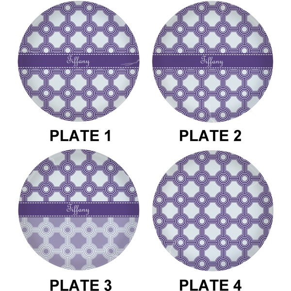 Connected Circles Set of Lunch / Dinner Plates (Approval)