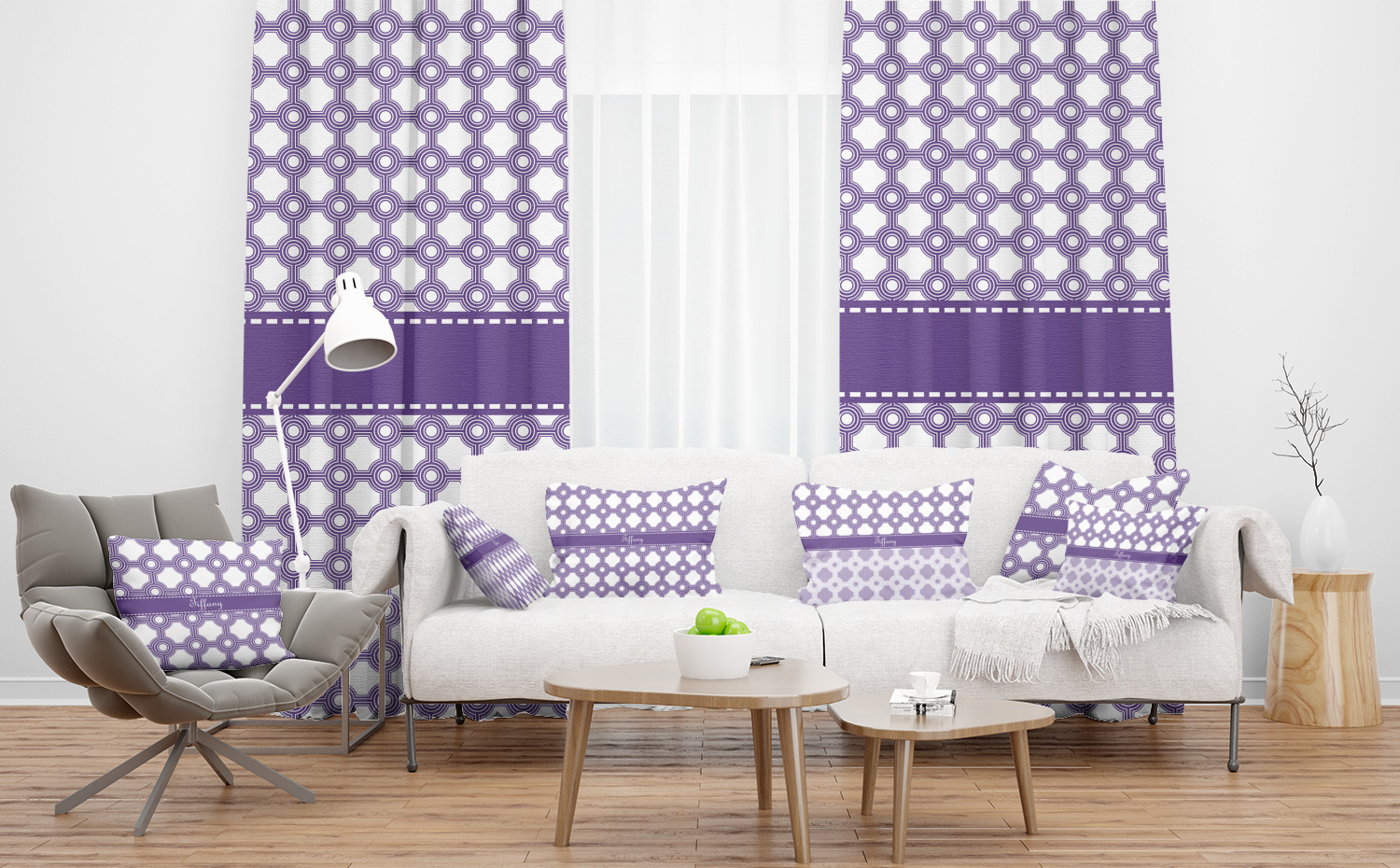 Custom Connected Circles Curtain YouCustomizeIt