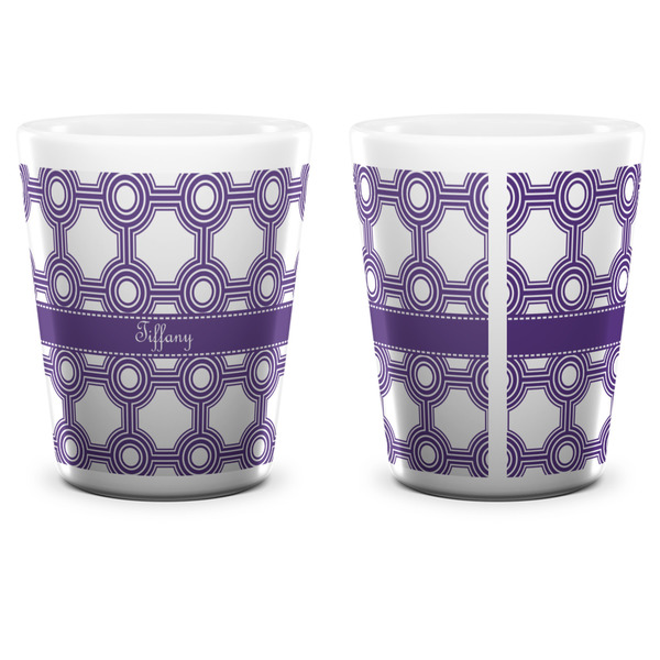 Connected Circles Shot Glass - White - APPROVAL