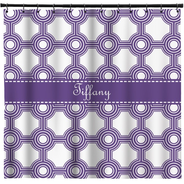 Custom Connected Circles Shower Curtain - 71" x 74" (Personalized)