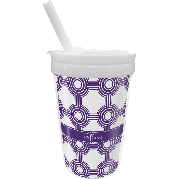 Custom Connected Circles Sippy Cup with Straw (Personalized)