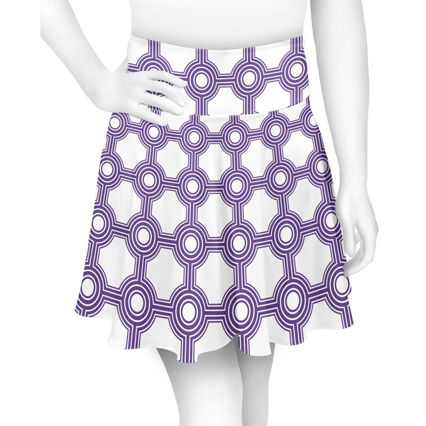Custom Connected Circles Skater Skirt - Medium