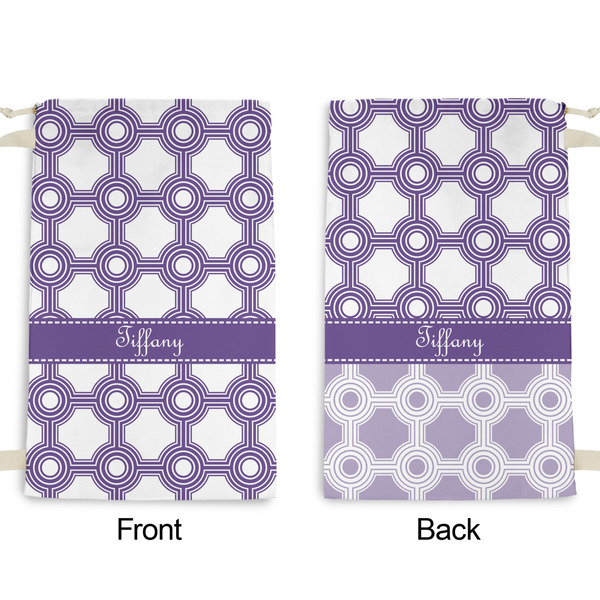 Connected Circles Small Laundry Bag - Front & Back View