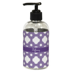 Connected Circles Plastic Soap / Lotion Dispenser (8 oz - Small - Black) (Personalized)
