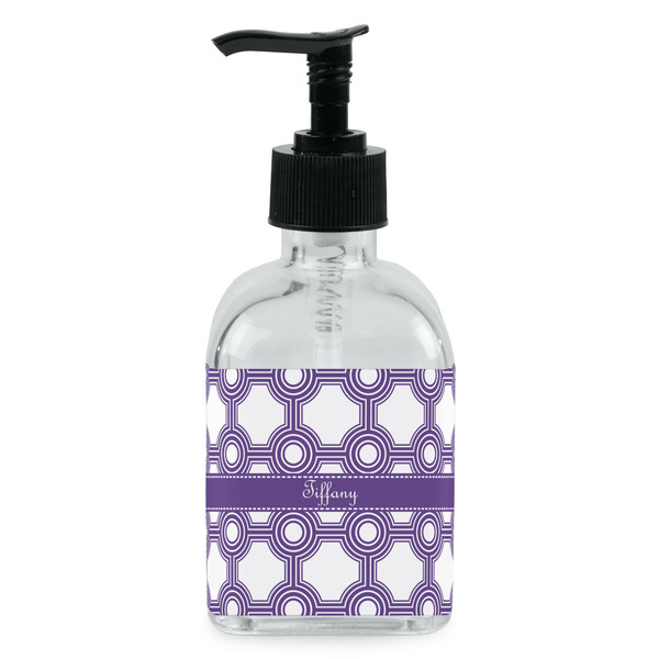 Custom Connected Circles Glass Soap & Lotion Bottle - Single Bottle (Personalized)