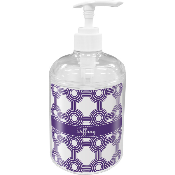 Custom Connected Circles Acrylic Soap & Lotion Bottle (Personalized)
