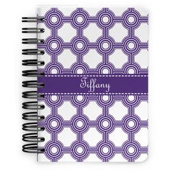 Connected Circles Spiral Notebook - 5x7 w/ Name or Text