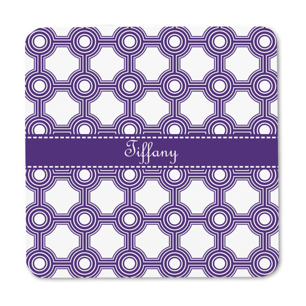 Connected Circles Square Fridge Magnet - FRONT