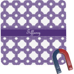 Connected Circles Square Fridge Magnet (Personalized)