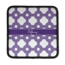 Connected Circles Iron On Square Patch w/ Name or Text
