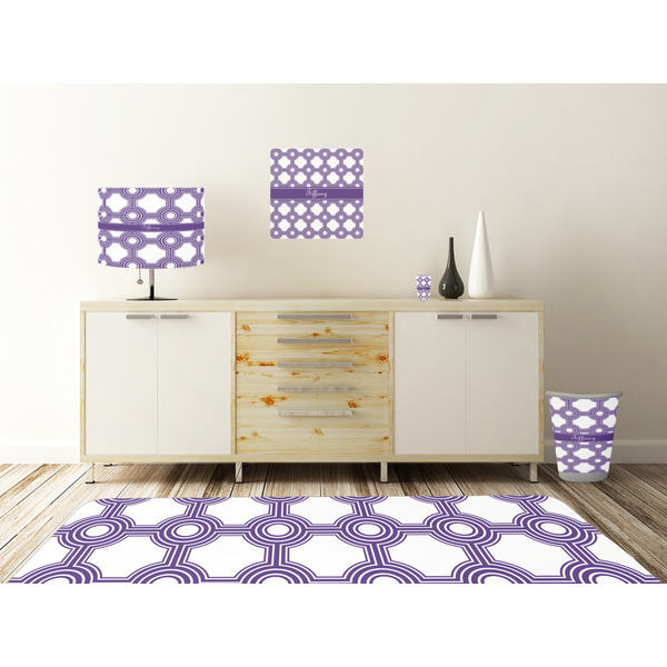 Connected Circles Square Wall Decal Wooden Desk