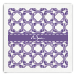 Connected Circles Paper Dinner Napkins (Personalized)