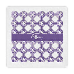 Connected Circles Decorative Paper Napkins (Personalized)