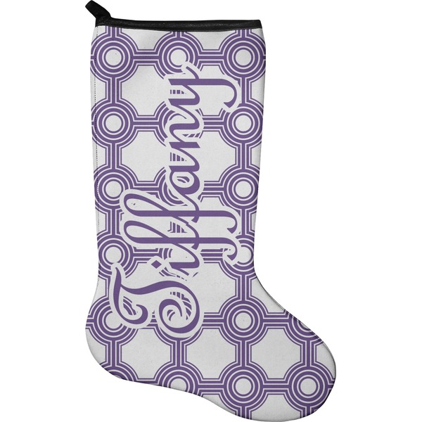 Custom Connected Circles Holiday Stocking - Neoprene (Personalized)