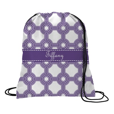 Custom Connected Circles Drawstring Backpack (Personalized)
