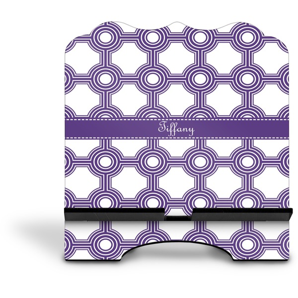 Connected Circles Stylized Tablet Stand - Front without iPad