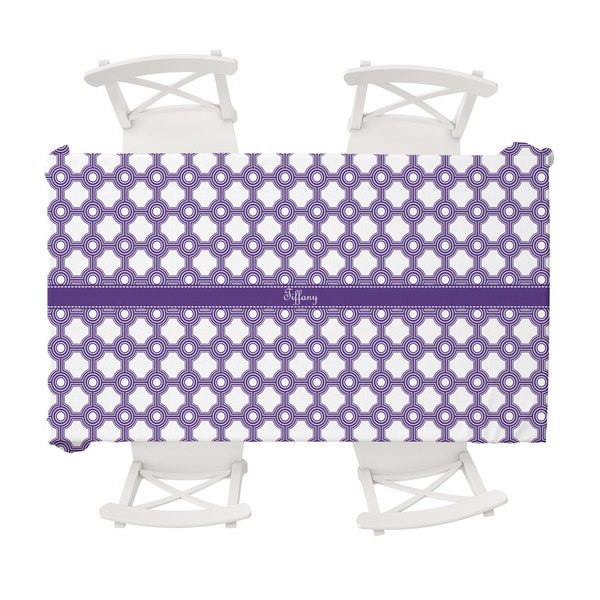 Custom Connected Circles Tablecloth - 58"x102" (Personalized)