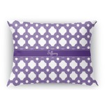 Connected Circles Rectangular Throw Pillow Case (Personalized)