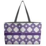 Connected Circles Beach Totes Bag - w/ Black Handles (Personalized)