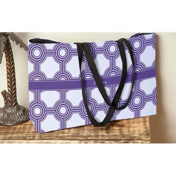 Connected Circles Tote w/Black Handles - Lifestyle View