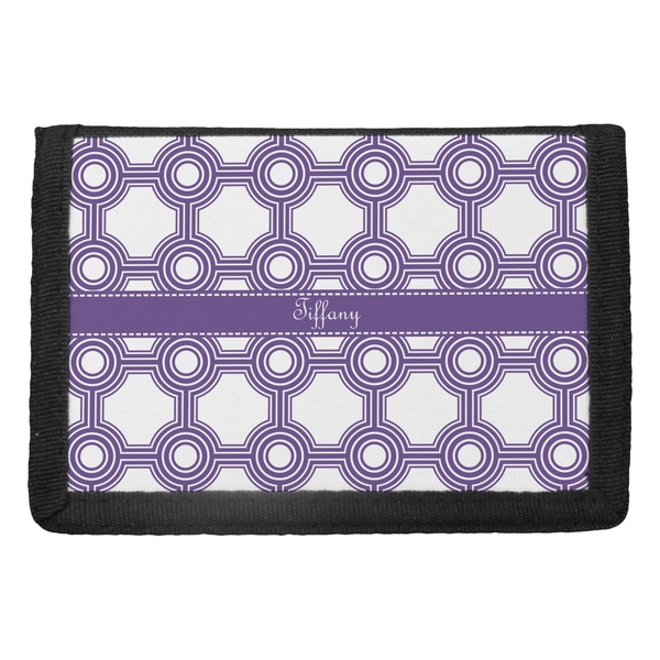 Custom Connected Circles Trifold Wallet (Personalized)