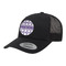 Connected Circles Trucker Hat - Black (Personalized)