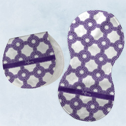 Connected Circles Burp Pads - Velour - Set of 2 w/ Name or Text