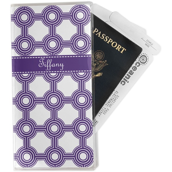 Custom Connected Circles Travel Document Holder