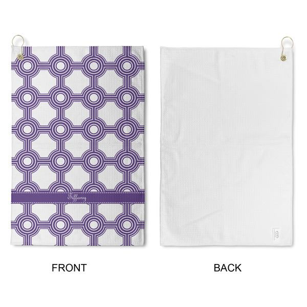 Connected Circles Waffle Weave Golf Towel - Approval