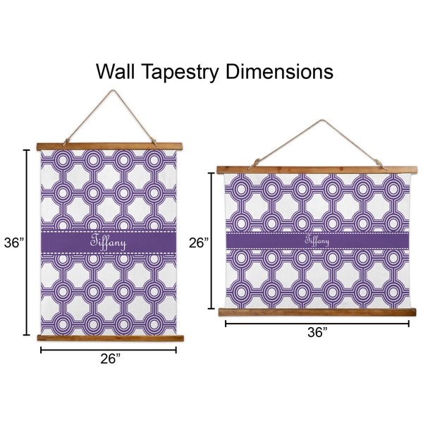 Connected Circles Wall Hanging Tapestries - Parent/Sizing