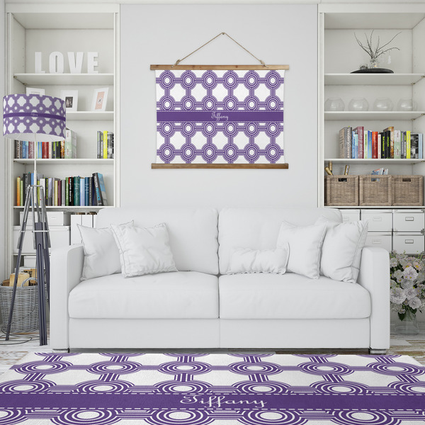 Connected Circles Wall Hanging Tapestry - IN CONTEXT