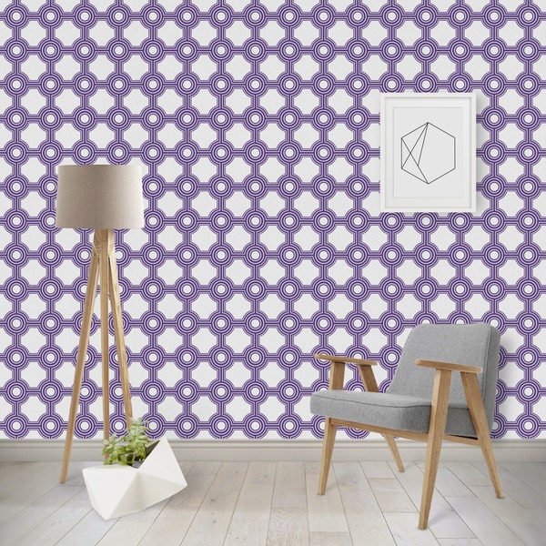 Custom Connected Circles Wallpaper & Surface Covering