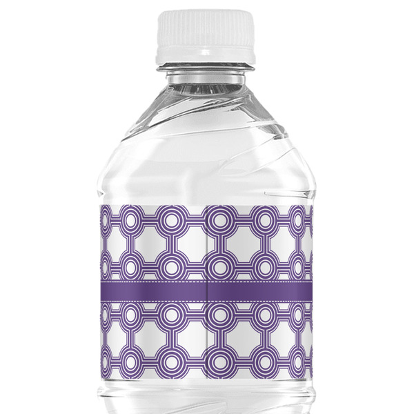 Connected Circles Water Bottle Label - Back View