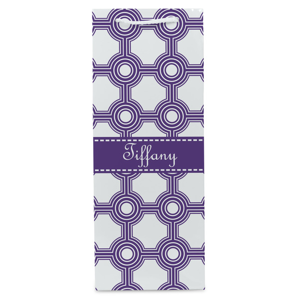 Connected Circles Wine Gift Bag - Gloss - Front