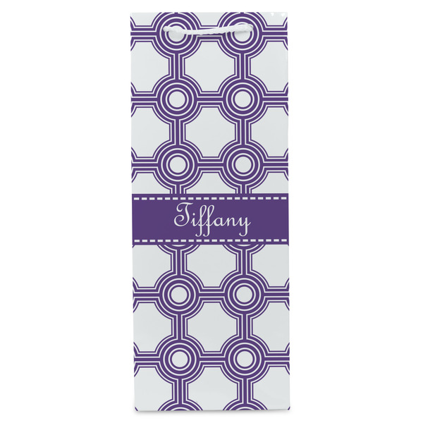 Connected Circles Wine Gift Bag - Matte - Front