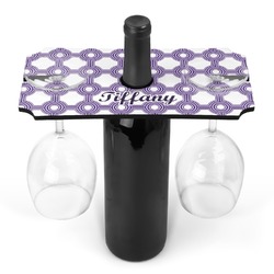 Connected Circles Wine Bottle & Glass Holder (Personalized)