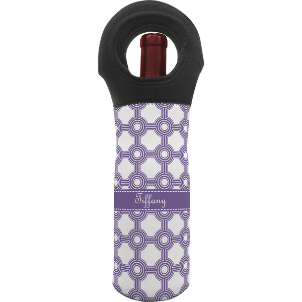 Custom Connected Circles Wine Tote Bag (Personalized)