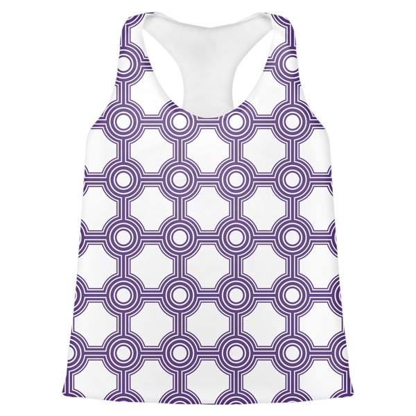 Custom Connected Circles Womens Racerback Tank Top - 2X Large