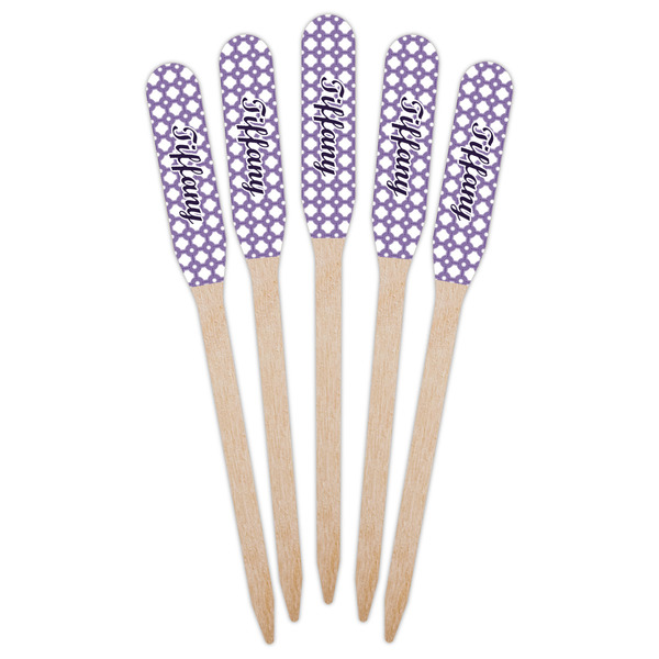 Connected Circles Wooden Food Pick - Paddle - Fan View